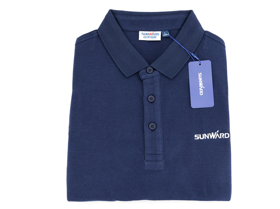 Camisa polo de manga curta, fina e refrescante, de verão, 205g, fibra de íons de gelo